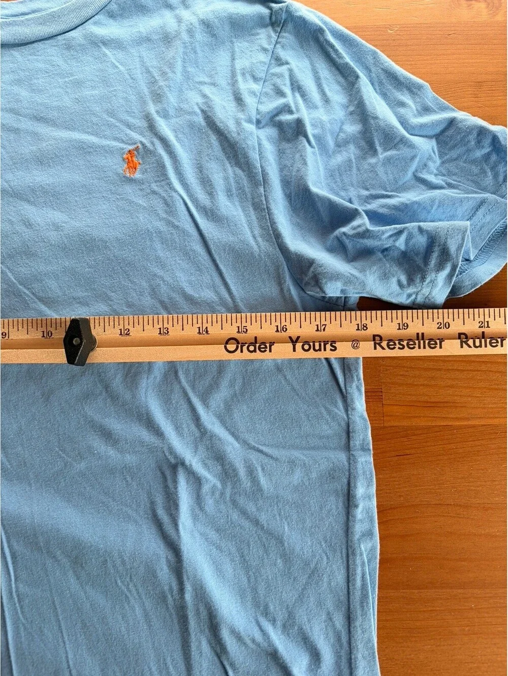Polo Ralph Lauren Boys XL (18-20) Short Sleeve T-Shirt Light Blue 100% Cotton